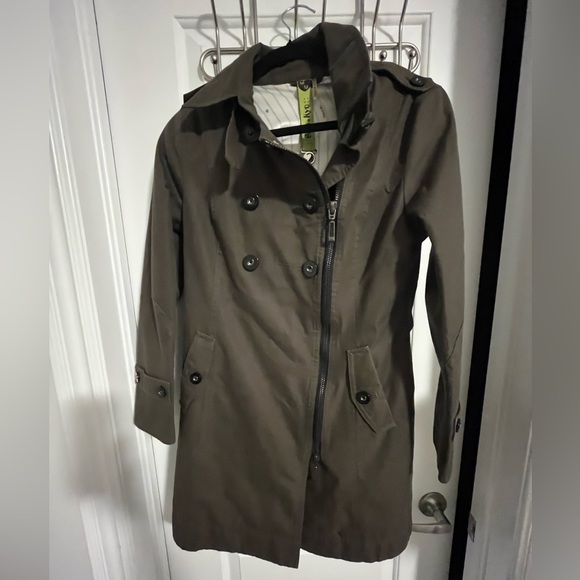 Soia kyo military green trench coat women’s medium - Picture 1 of 3